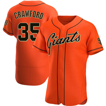 Brandon Crawford Women's San Francisco Giants Alternate Jersey - Black  Holographic Replica